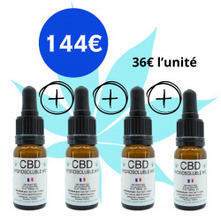 CBD Hydrosoluble H2O Pack de 4