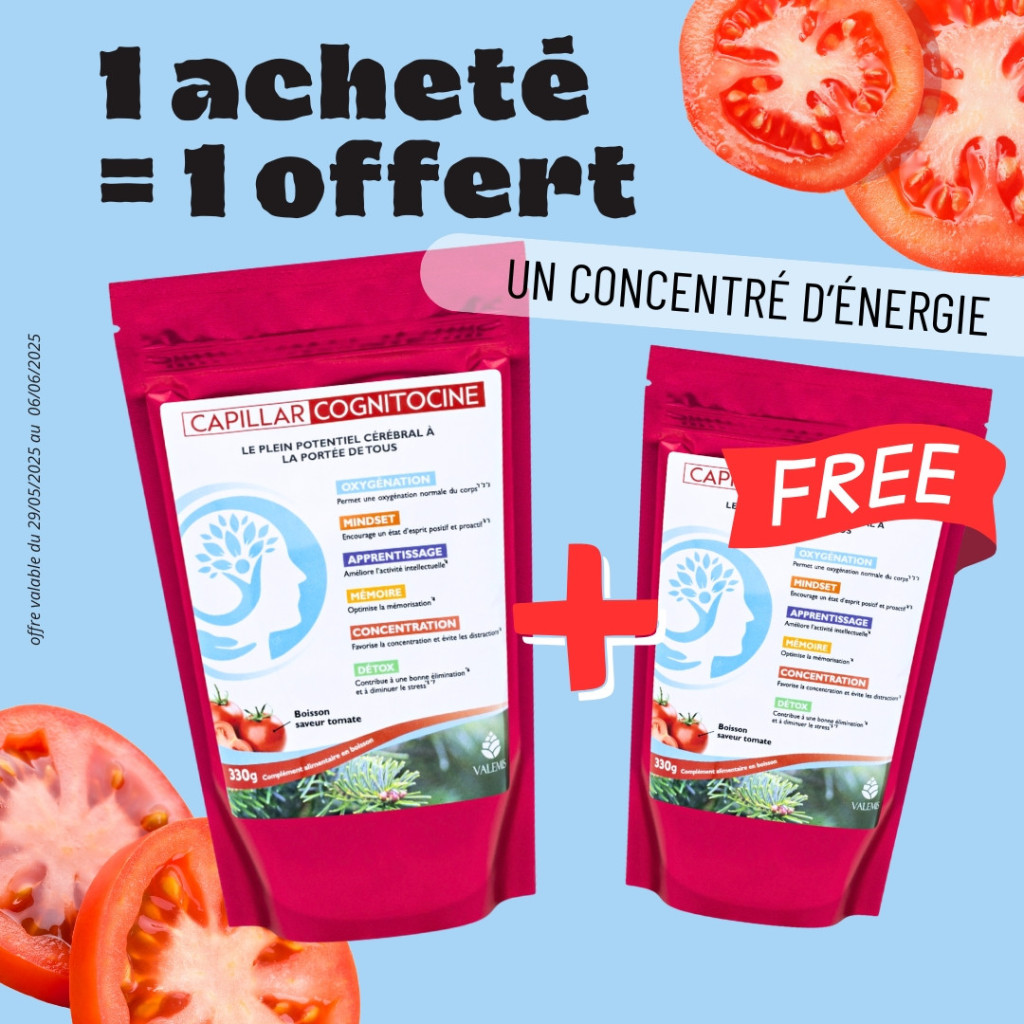 Un concentré d'énergie, l'offre Cognitocine goût tomate