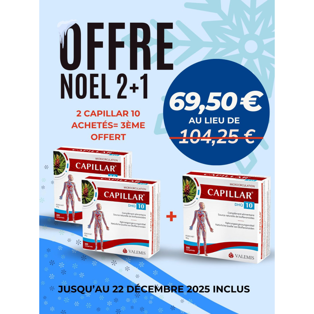 OFFRE DE NOËL 2025 CAPILLAR 10