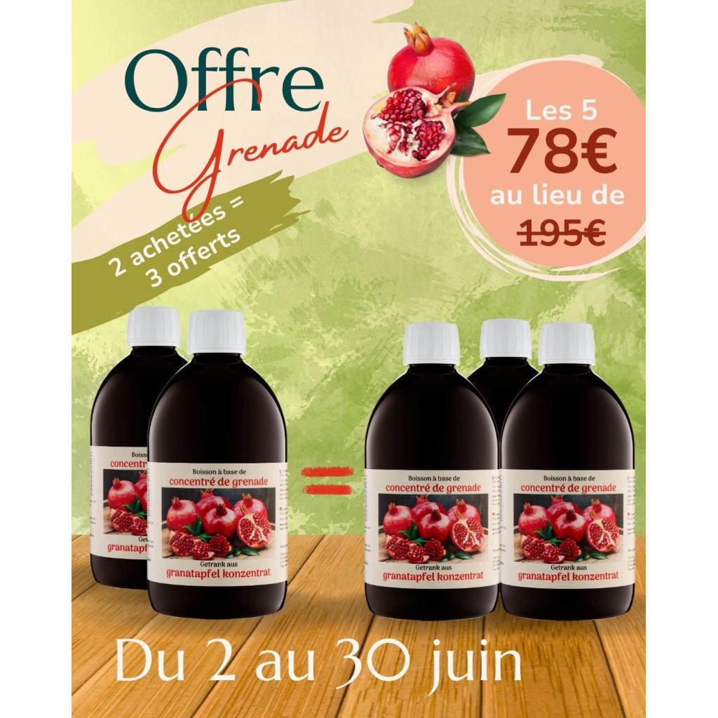 Offre ++ Concentré de GRENADE juin 2026